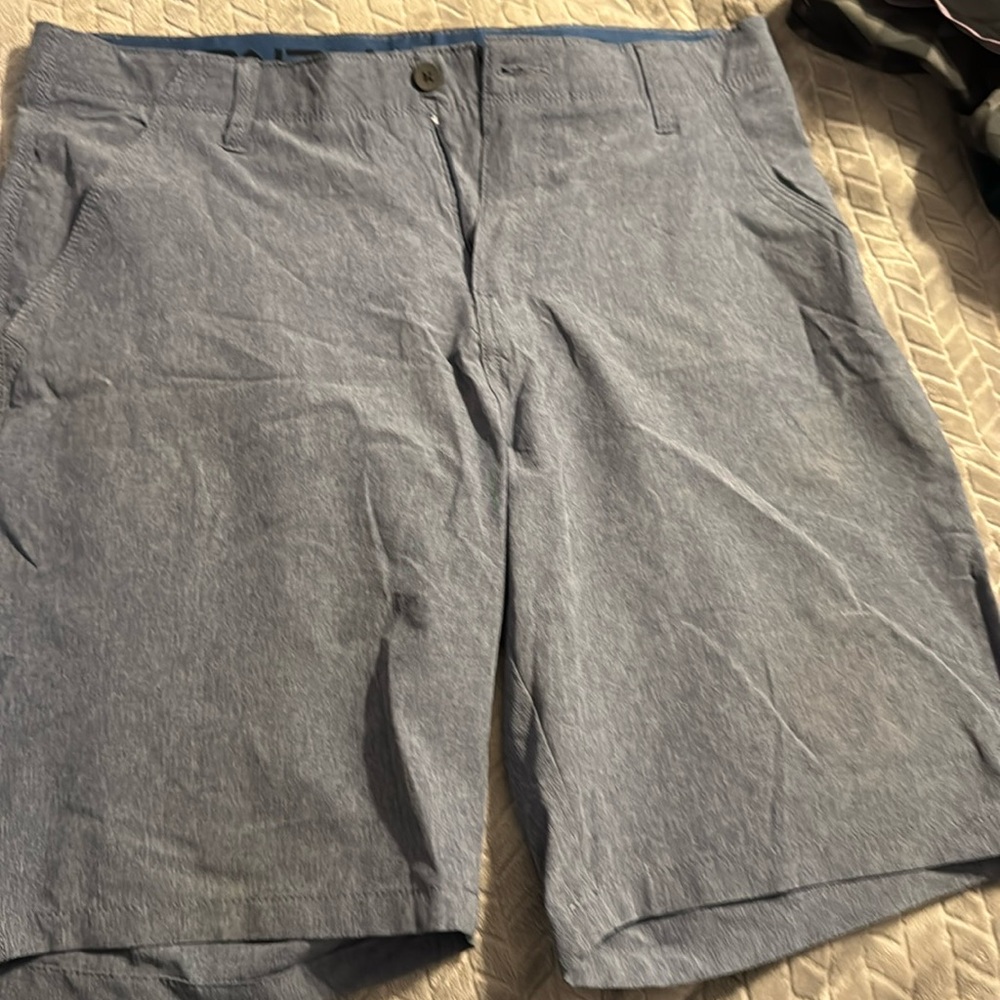 Denali flat front shorts blue size 34